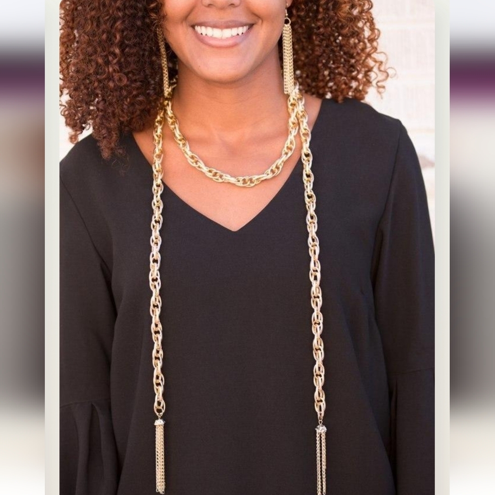 SCARfed for Attention Gold Necklace - Picture 6 of 9